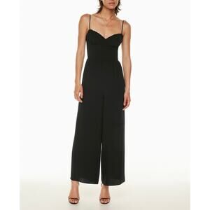 Wilfred Aritzia Fable Bustier Lined Bodice Jumpsuit in Black Womens Size 6